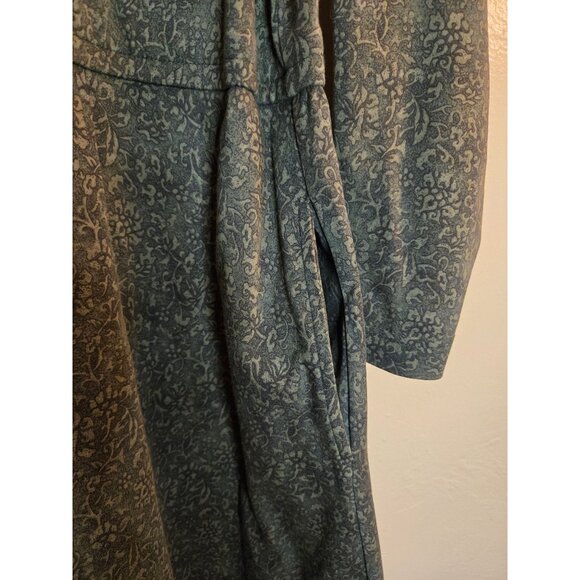 Land’s End Women’s Cotton Long Sleeve Dress With Pockets Classic Maxi Size XL - Picture 4 of 5